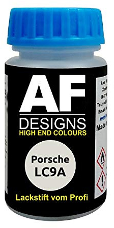 Alex Flittner Designs Lackstift für Porsche LC9A Pure White | Lackstift geeignet für Farbcode: LC9A und Farbname: Pure White