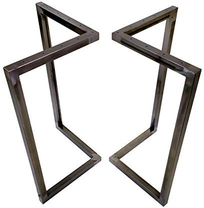 CHYRKA® V-Tischgestell Industrial Schwarz Tischkufe 1 Paar (2 Stück) MTSV Kufengestell Rahmentisch Tischuntergestell (Höhe - 720, Länge - 400 mm - 1 Paar)