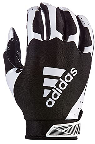 adidas ADIFAST 3.0 Youth Football Receiver Glove, Black/White, Medium