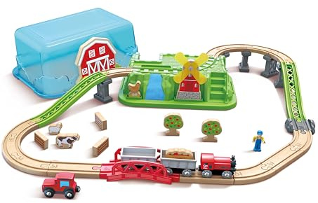 Hape E3772 - Countryside Train Bucket Set