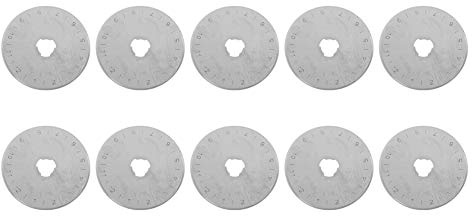 Cutter Ersatzklinge, 45mm Rotationsmesser 45mm Rotationsmesser Tragbar Praktisch Langlebig Klinge für Papier Zum Schneiden von Stoff für Leder für Fasern für Teppiche