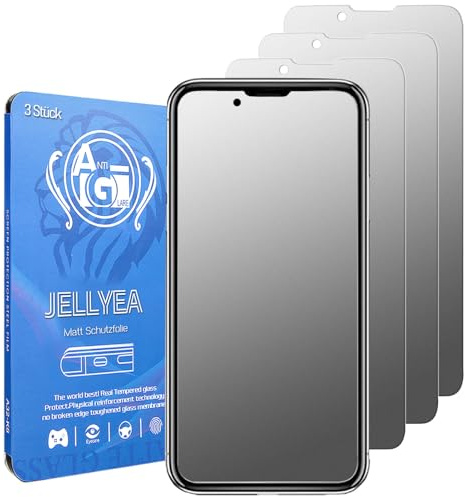 3 Pezzi Pellicola Opaca per iPhone 14 / 17e / 16e Vetro Temperato Opaco | Anti-riflesso Pellicola Protettiva Opaca Anti-impronta 9H Matt Protezione Schermo per iPhone 17e/iPhone 16e/iPhone 14, 6.1