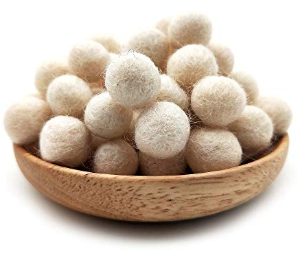 LUMoony 20Pcs 15mm Filzkugeln Bunt Pom Poms Filz Pompoms Mini Basteln Bunte Pompom Natural Felted Wool Wollknäuel Filz Pom Pom Perlen DIY Zubehör Girlanden