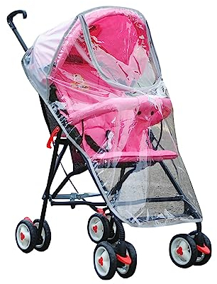 Universal Regenschutz für Kinderwagen, Regenverdeck für buggy, Classic Regenschutz für Kombi-Kinderwagen, Upgrade Wasserdichtes großes Fenster, Gute Luftzirkulation -Doppelt wasserdicht