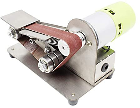 JORAsa Ponceuses à Bande, Lime à Doigts, Mini Ponceuse Multifonction Bricolage, affûteur de Couteaux à Angle Fixe de 15 degrés polisseuse réglable à 7 Niveaux, avec 10 Bandes de ponçage électriques