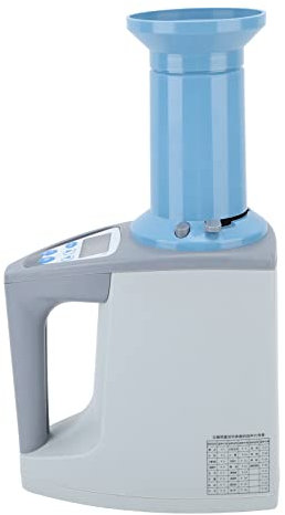 Zerodis Grain Moisture Meter, Intelligent Weighing Intelligent Hibernation Anti Slip Pad Smart Grain Moisture Tester for Grain Acquisition (UK Plug)