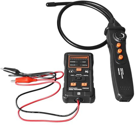 Electric Cable Finder, Multifunctional Wall Inside Line Finder Digital Analog Dual Mode Line Break Detector Electric Wire Tracer with Breakpoint Test