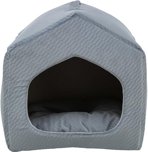 TRIXIE Katzenhöhle Alena – Katzenbett aus leichtem Samt-Stoff mit Schaumstofffüllung und Tragegriff – 40 x 45 x 40 cm - 37798