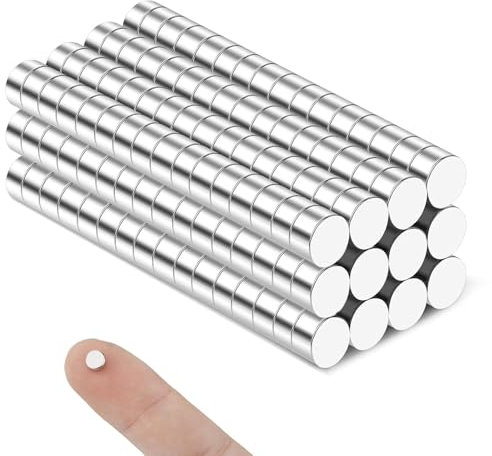 180 Stück Magnete Stark 5x3mm, Magnete Extra Stark Klein Magneten Kühlschrank Starke Magnet Rund Mini Magneten für Magnettafel, Whiteboard, Pinnwand, Büro