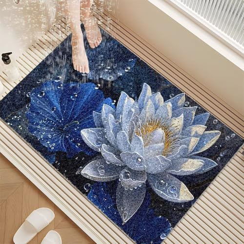 Pevfeciy Antirutschmatte Dusche 80X80 cm Modern Stil Duscheinlage rutschfest Weich Komfort PVC Antirutschmatte dusche mit Ablaufloch Hohe Wasserdurchlässigkeit für Nassbereiche
