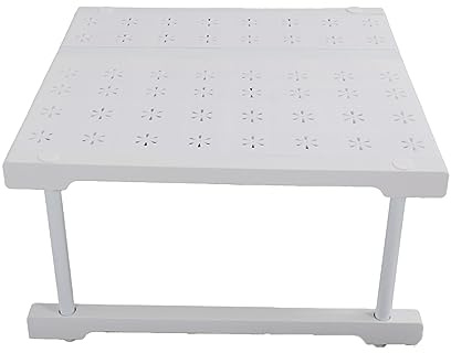 Brrnoo Scaffale per Dispensa, Organizzatore di Scaffali Espandibile Spacchi per Risparmio Spaziale Scaffali da Bancone Ripiani Regolabili l'armadio Dispensa Sotto Lavello a Casa di Organizzazione