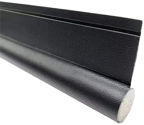Door Seam Insulation Door Seal Strips Soundproofing Seal Weather Stripping Leather Strips for Home Cut to Size