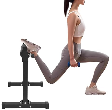 Split Squat Stand, 200 kg, per squat e squat con 9 livelli di altezza regolabile, estensore per gambe e squat per la casa, supporto per squat, nero
