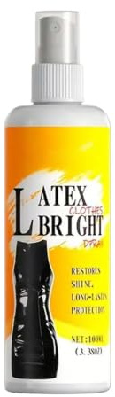 Abrillantador para Ropa de Látex 100ml de Alto Brillo de Larga Duración | Spray Abrillantador Para Prendas Látex Para Prendas Y Conjuntos Pvc Goma, Acabado Lujoso, Cuidado Integral Diario