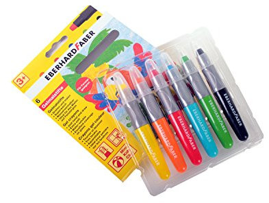Eberhard Faber Gelmalstift Basic 529006 / Gelmalstifte 6er / Kartonetui / Gel Crayons, Menge:2er Pack