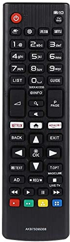 Remplacement telecommande LG pour telecommande LG Smart TV pour L g Universelle TV avec Boutons Netfllx Amzen