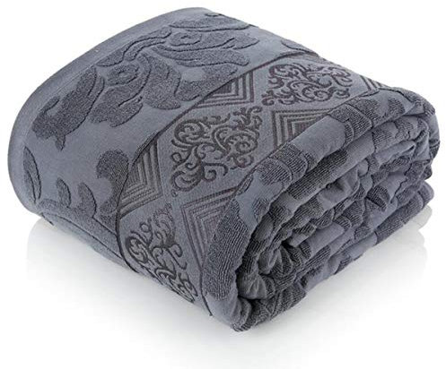 NANXCYR Duvetsteppdecke Sommer Handtuch Quilt, leicht kühles Handtuch Decke atmungsaktiv weiche flaumige Sommerdecke aus Reiner Baumwolle Frottee, 220 * 240 cm,Natural