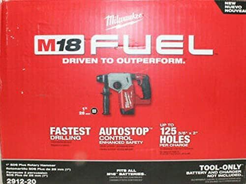 Milwaukee 2912-20 M18 Fuel 18V 1 SDS Plus Brushless Rotary Hammer