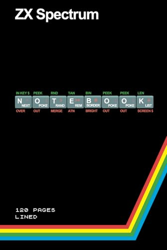 ZX Spectrum Retro Gaming Themed Notebook: Hardback. 120 Pages. 6 x 9.