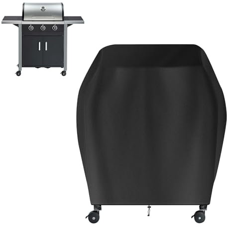 Raweao Housse Barbecue Exterieur, 90X54X110cm Bache Plancha Imperméable Universelle pour Barbecue Grilles, Housse Barbecue Campingaz Oxford 500D Robuste, Noir