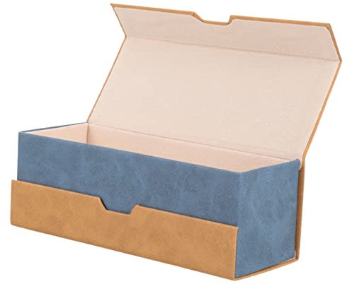 WOFASHPURET Tragbares Brillenetui Aus Pu-material Hartschalen-brillenbox Für Mehrere Brillen Reisenetui Zur Aufbewahrung Von Standard Und Lesebrillen