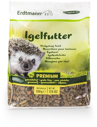 Erdtmanns Igelfutter Premium 4 x 500g | Getreidefrei | Geeignet für alle Jahreszeiten