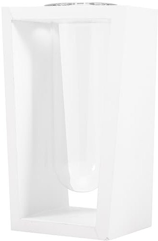 Supvox Kleine Klare Glas-hängevase Mit Holzständer Hydroponische Pflanzenvase Für Zimmerpflanzen Und Blumen Dekoratives Terrarium Für Wohnzimmer Büro Balkon Elegante Tischdeko