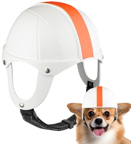 Hundesicherheitshut - Schutzhelm, einstellbare Hundelappe | Hundekopfschutz, Welpen Sicherheitsausrüstung, Außenhelm Sonnenschutz, Leichter Hundereithut, Haustier -Sicherheitshut zum Radfahren