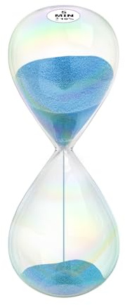 Clessidra da 5 minuti, orologio con sabbia da 5 m con design semplice Biloba Puff, grande orologio di sabbia 5 minuti, clessidra Reloj De Arena per casa, scrivania, ufficio, decorazione per adulti