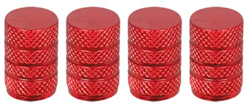 Aluminum Tire Valves Caps Set Corrosions Resistant 4pcs For Auto Bike Wheel Protections Simple Use Tire Stem