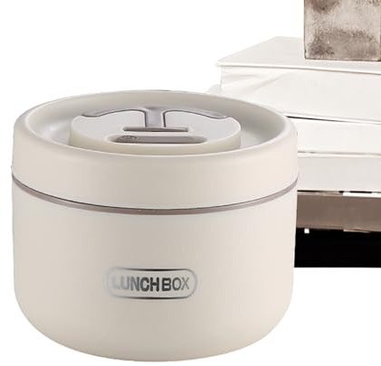 Caja de almuerzo aislada - Caja de lonchera térmica de acero inoxidable de 650 ml | Jarra de contenedores de alimentos aislados, para alimentos calientes y fríos, contenedor térmico, frasco de a