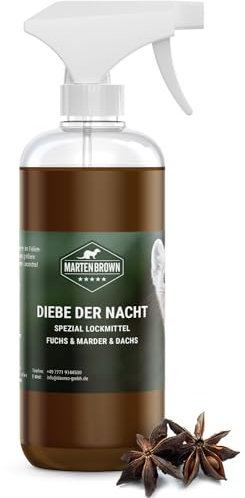 Martenbrown® attractant perfume for marten fox Raccoon 500ml Marderlockmittel