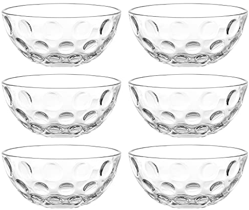 Leonardo 066335 Cucina Optic Lot de 6 bols à micro-ondes en verre transparent 540 ml Ø 14 cm