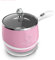 Xyanzi dianzhuguo 1.5L Multi-function Mini Electric Cooker for Home Dormitory Cooking Noodle Artifact 304 Stainless Steel Crystal Diamond Handle 600W (color : PINK)