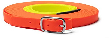 Mystique Biothane beta Schweißriemen 19mm orange-gelb 10m