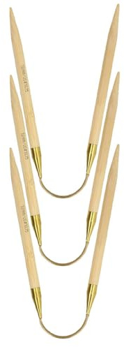 addi Strumpfstricknadel BAMBOO 3 Stück versch. Größen 30cm lang Stärke 7