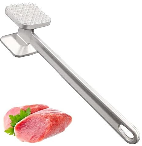 Ablandador de carne de metal de carne, cocina de aluminio mazo de carne de metal blando filete martillo de pollo de metal mazo de carne para pollo Carne Pounder Mallet Cocinar