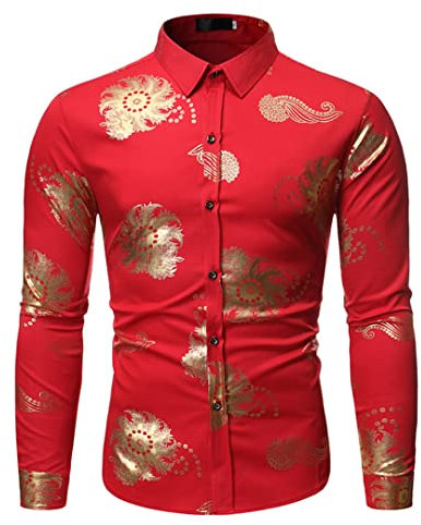 Vit paisleyskjorta herr camisa maskulina lyxig smal passform långärmad herrklänning skjortor nattklubb bröllop smoking skjorta