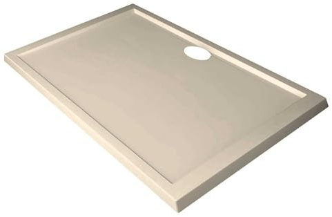 Novellini Olympic Duschtasse Slim Größe 120 x 90 cm Höhe Dicke 4,5 cm Farbe Beige Rechteckige Form Installation Boden glatte Oberfläche Material Metacryl
