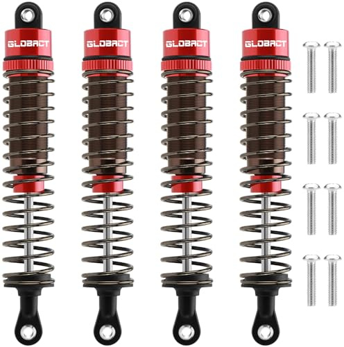 EPINON RC Stoßdämpfer, Öl, verstellbar, 4 Stück, RC-Dämpfer-Set für 1/10 RC Crawler Car Axial SCX10 TRX4 D90 (100 mm)