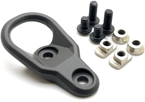 RALSPEC Universal MLOK KEYMOD Handguard Rifle Sling Attachment Point Fixed Base Mount Loop adapter Airsoft Gun Attachments Grey