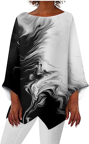 Bluse Damen, Longsleeve Damen Sport Tshirts Damen Top Damen Elegant Blusen Damen Elegant Festlich Festliches Oberteil Damen Elegante Oberteile Damen Party Outfit Damen Pailletten (Weiß,5XL)