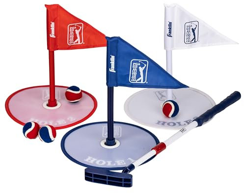 Franklin Sports PGA Tour Kids Putt N' Stick Mini Golf Set
