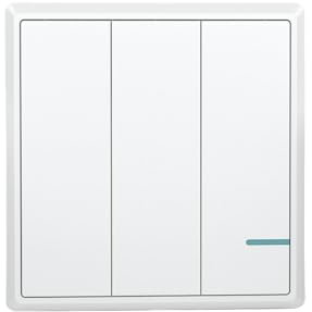 Thinkbee Wireless Lights Switch Panel, IP66 Waterproof No-Wiring Wall Switch Can Remotely Control Lamps 330ft Indoor & 1700ft Outdoor, Freely Expand Lighting System without Tearing Walls (Only Panel)