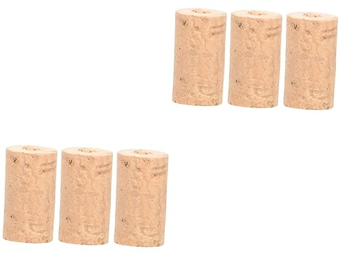 SAFIGLE 6stücke Piccolo Korkenschutz Natürliche Korken Für Blasinstrumente Langlebig Und Schützend Zubehör Für Kurze Flöten Holzfarbe Für Musiker