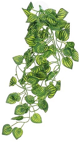 Yardwe 3 Stück Landschaftsbau Pflanzen Weinrebe Pflanze Terrarium Pflanzen Lebensraum Frosch Terrarium Reben Lebensräume Pflanze Grüner Kunststoff