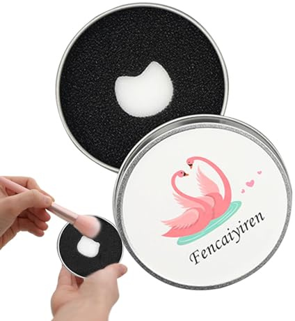 Spugna per la pulizia dei pennelli da trucco, rimozione rapida del colore per pennelli da trucco, portatile, per eliminare il di asciugatura