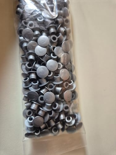 5mm diameter hole fix cover caps, Fills and conceals holes in fitted wood or melamine furniture. Hides fixings from drill holes Approx 200 per pack (silver, 5mm)