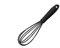 2 Pezzi Fruste in Silicone Nero, Fruste da Cucina con Fili in Silicone per Miscelare, Montare e Battere, Manico, Resistenti al Calore, Dimensioni 22 cm e 26,4 cm