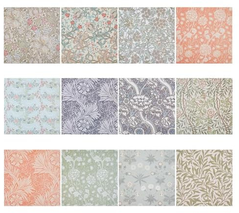 PLIGREAT 24 Blatt Vintage Blumenpapier Doppelseitiges Blumen Scrapbook Spezialpapier Frühlings Und Sommer Dekorationspapier Für DIY Kartenherstellung Origami Fotoalbum Journal Dekor Europa Blumen